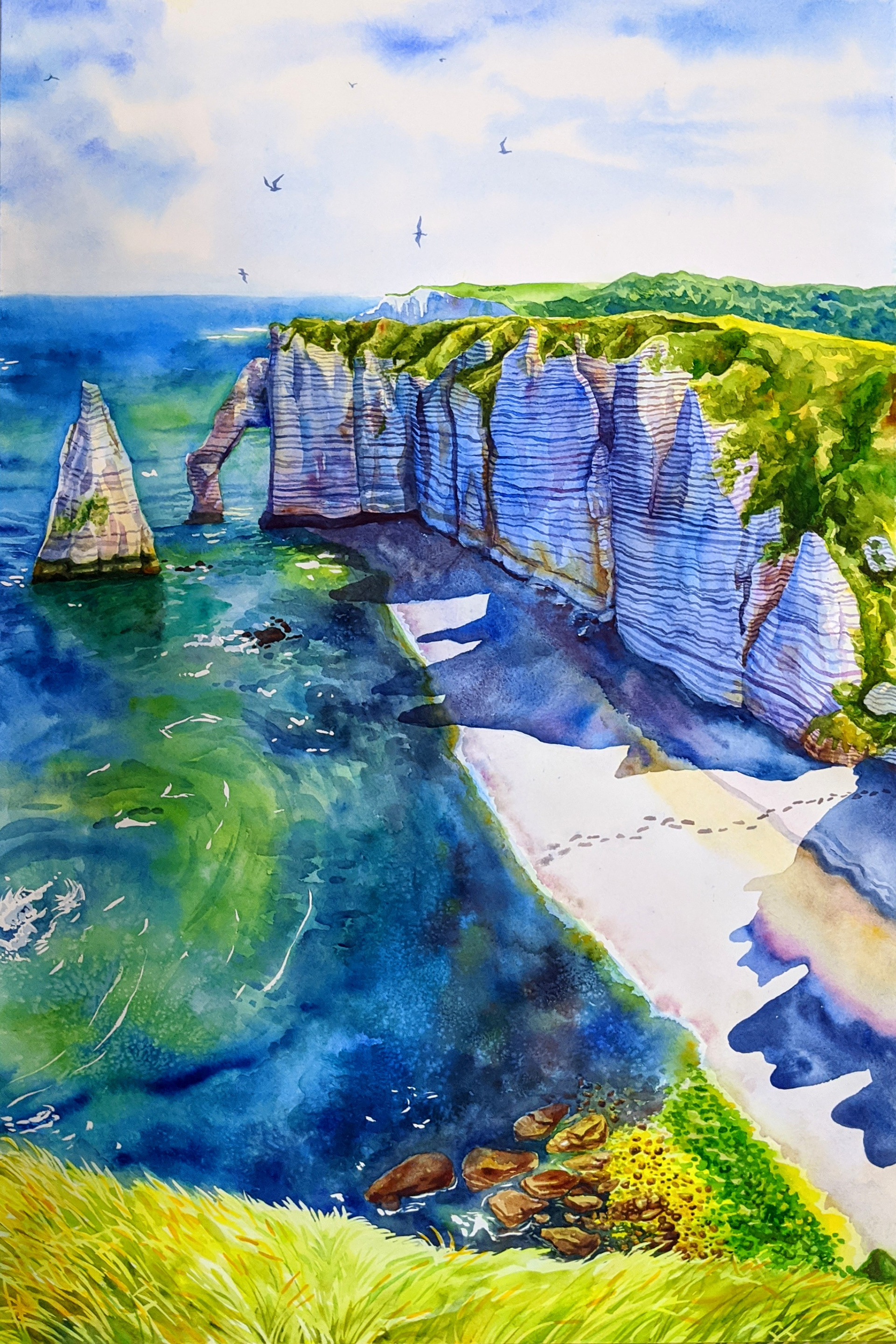 30" x 20" - XL Landscape painting - 700$ USD