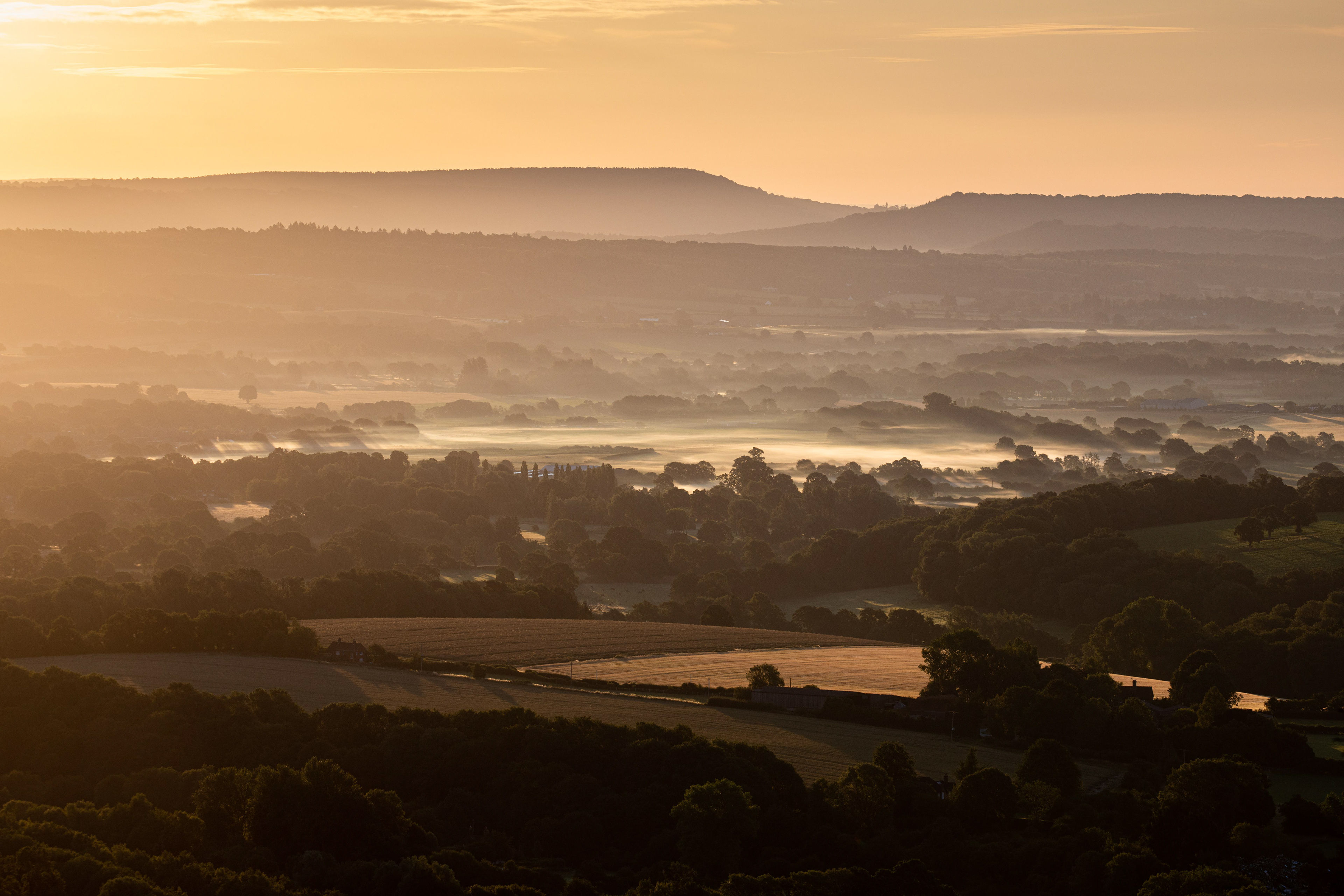 Surrey Hills at Sunrise 1