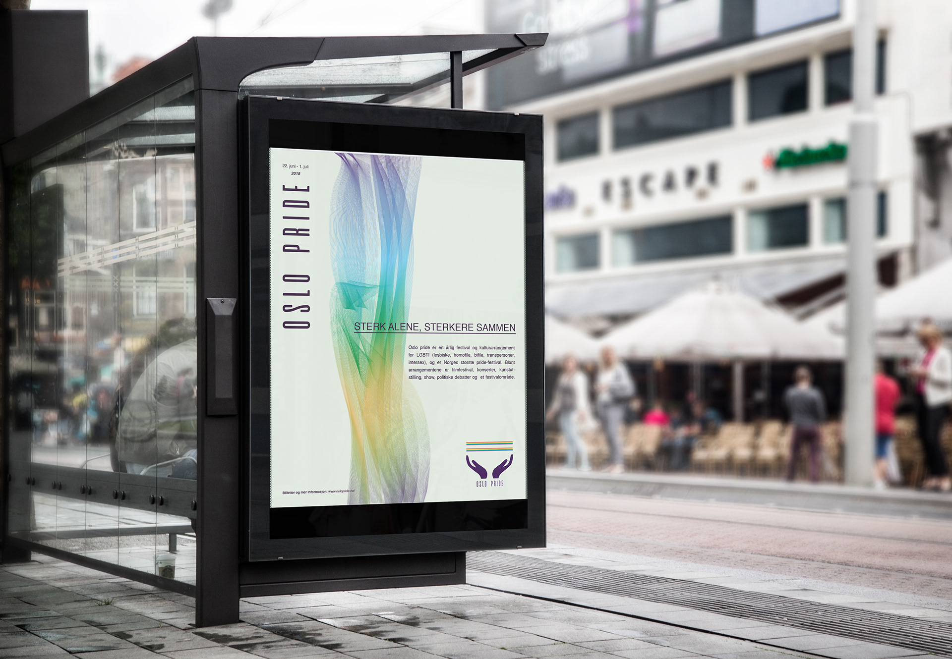 Plakat med symmetrisk utforming