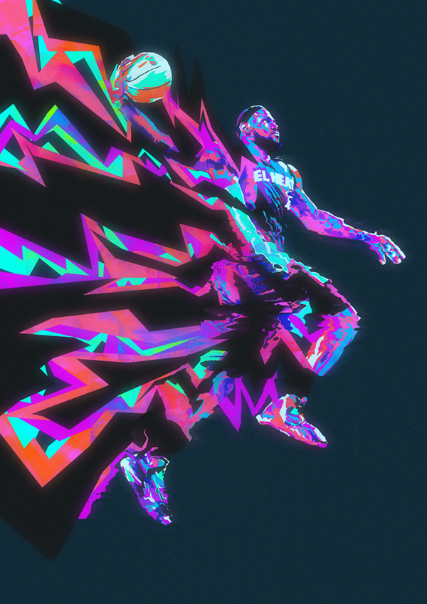 lebron neon lights