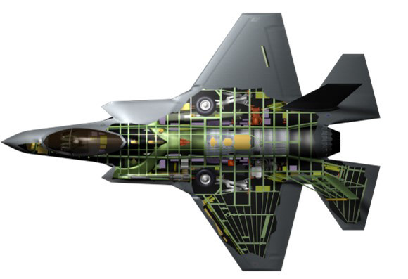 F-35 Open View used for Introductory lesson (not original artwork)