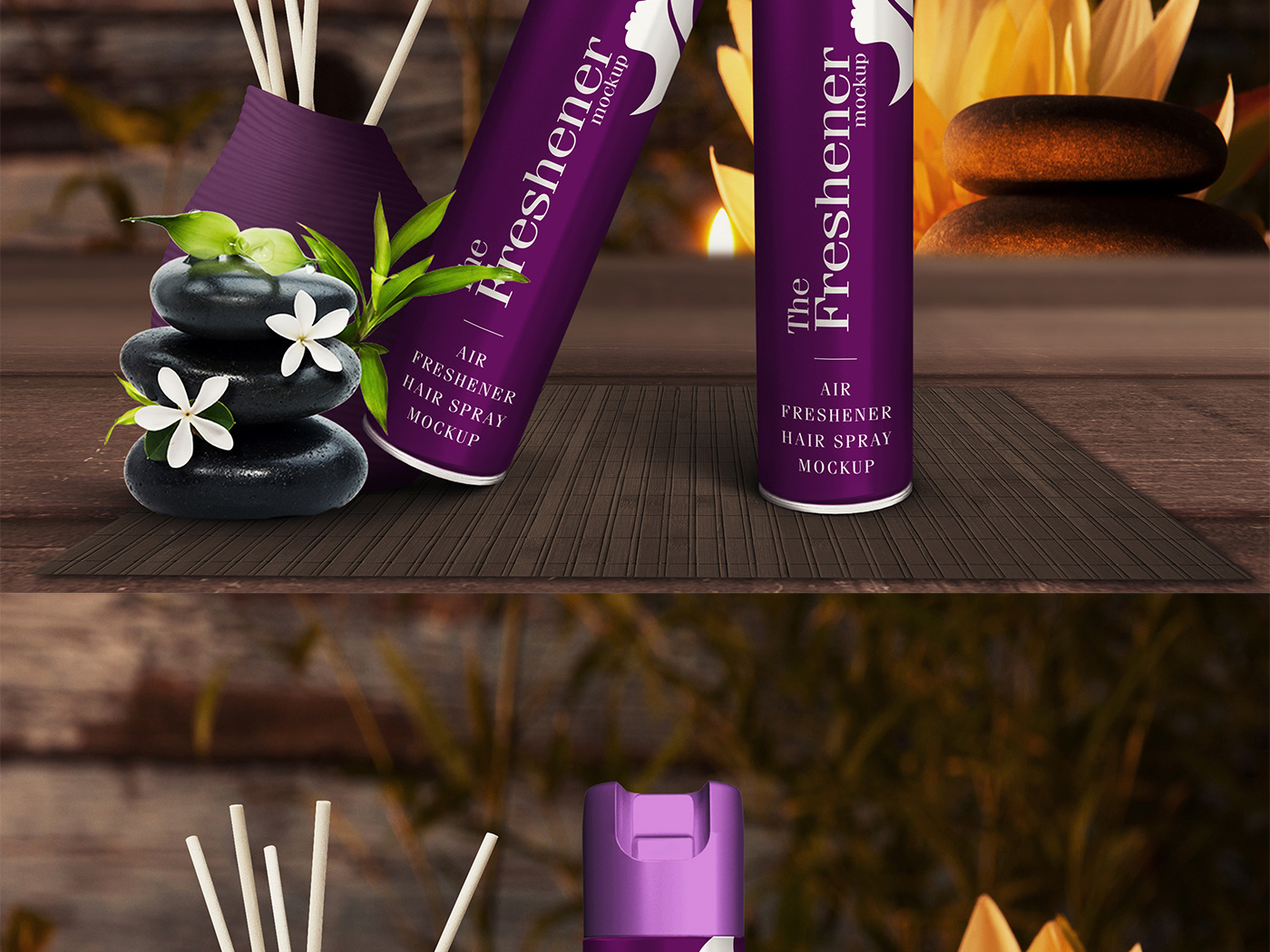 Download Muamer Prosic Multipurpose Air Freshener Bottle Mockup