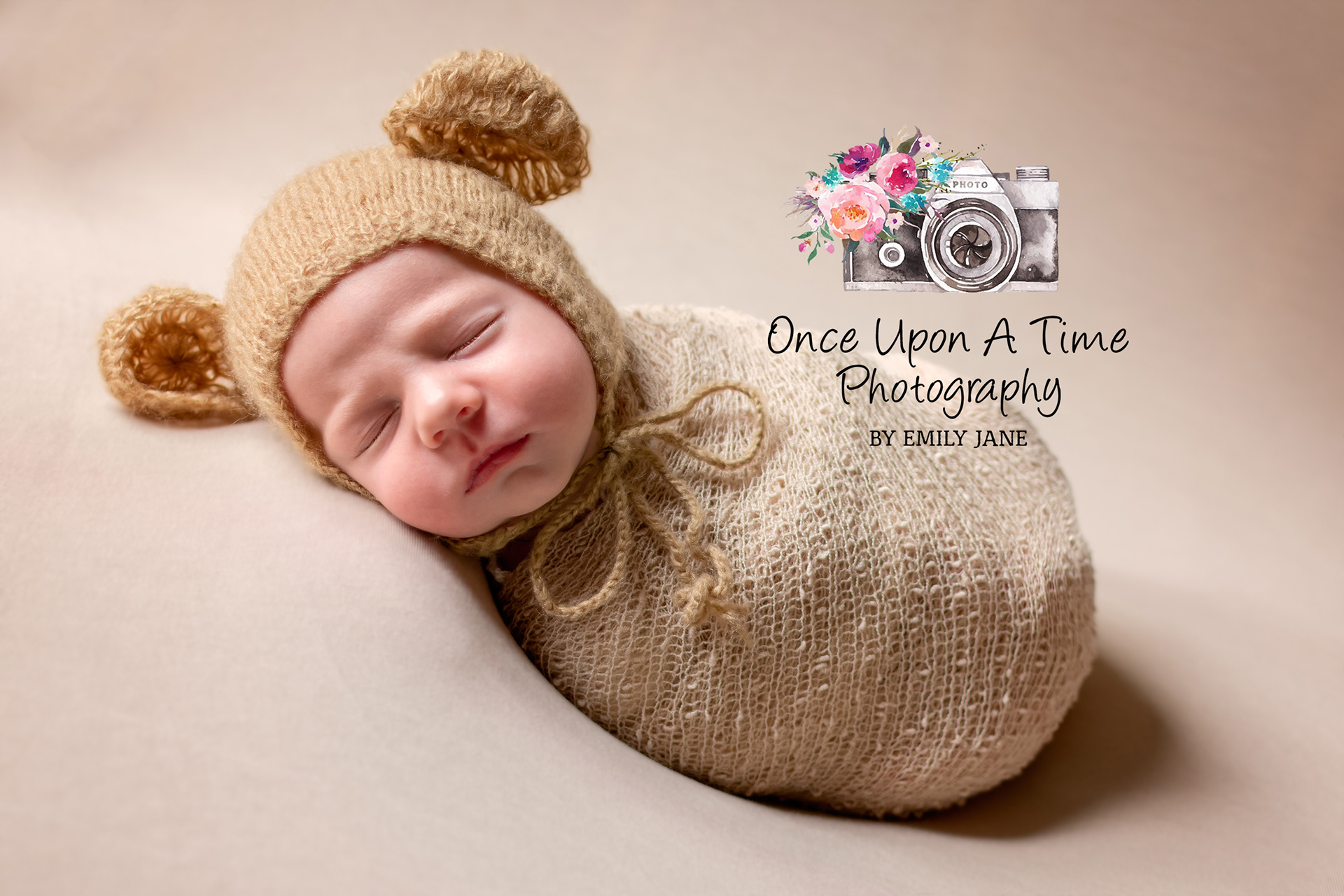 Newborn teddy bear hat