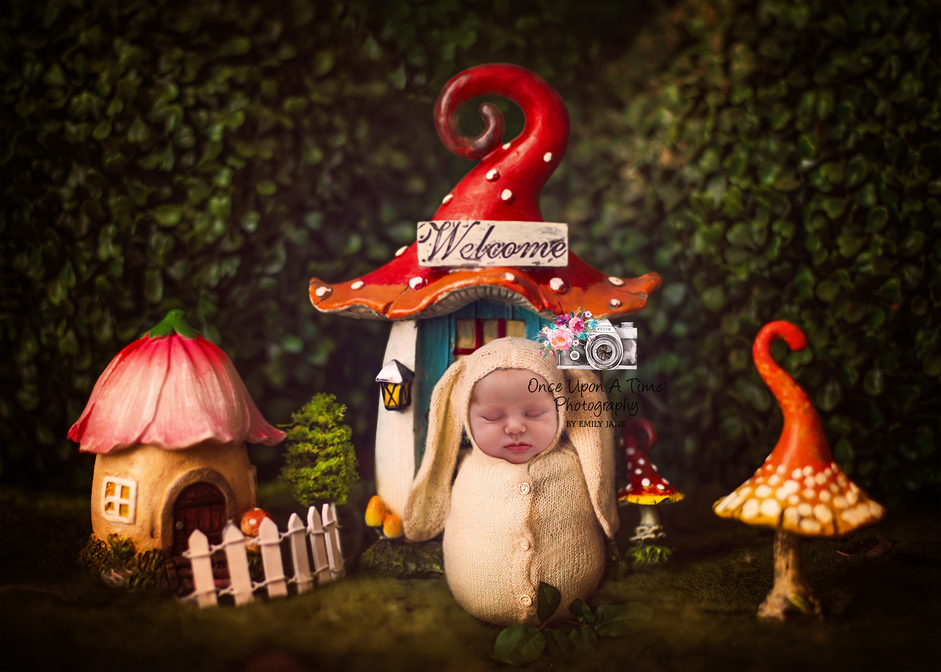 Rabbit Easter Newborn Photography