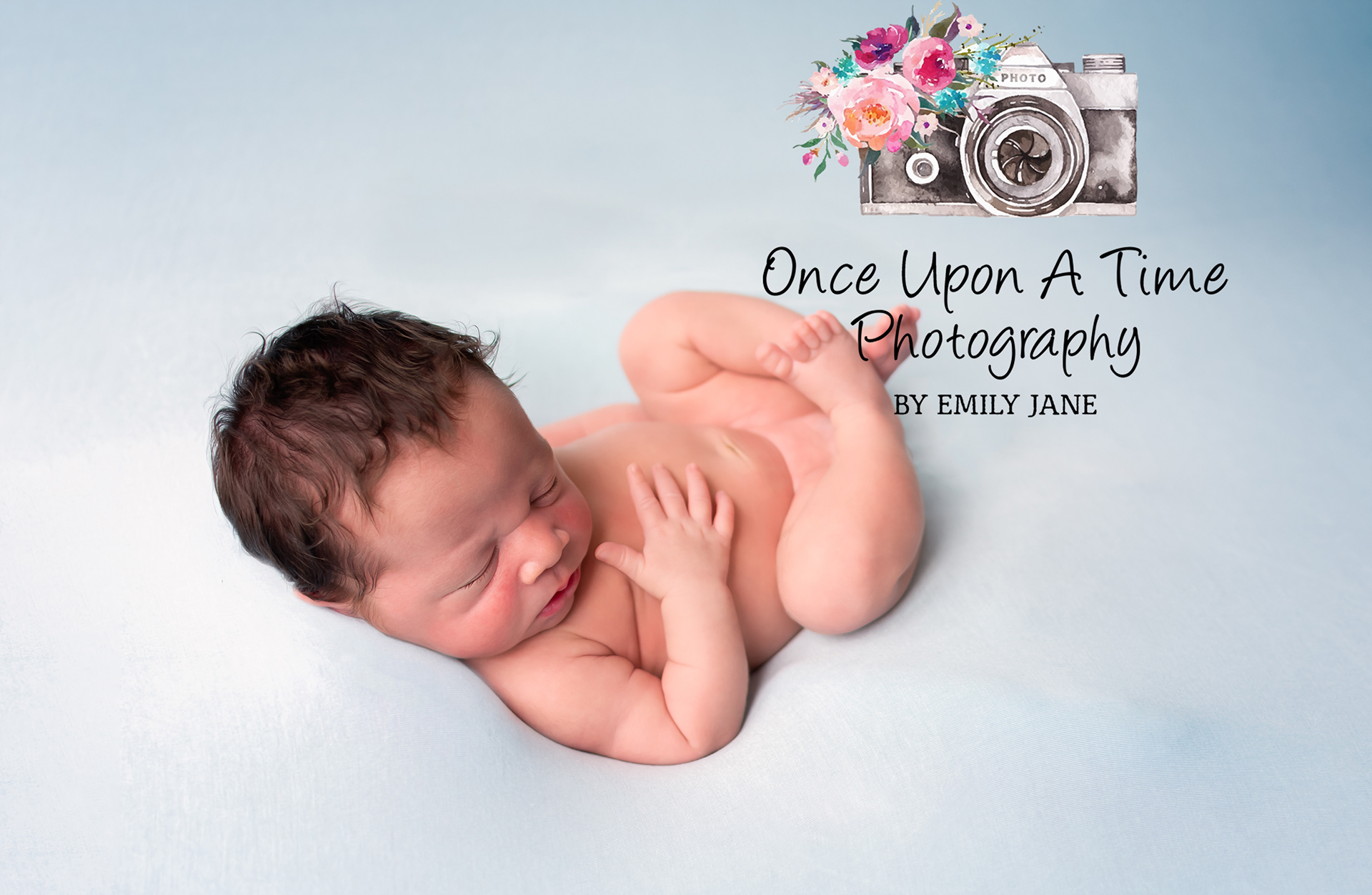 Baby blue newborn photoshoot