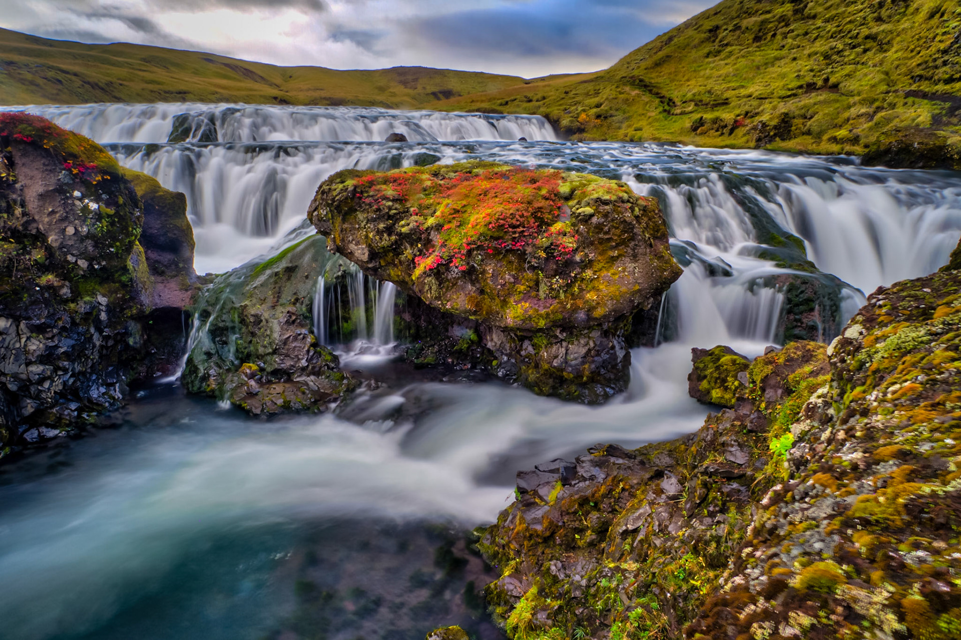 Above Skógafoss Falls