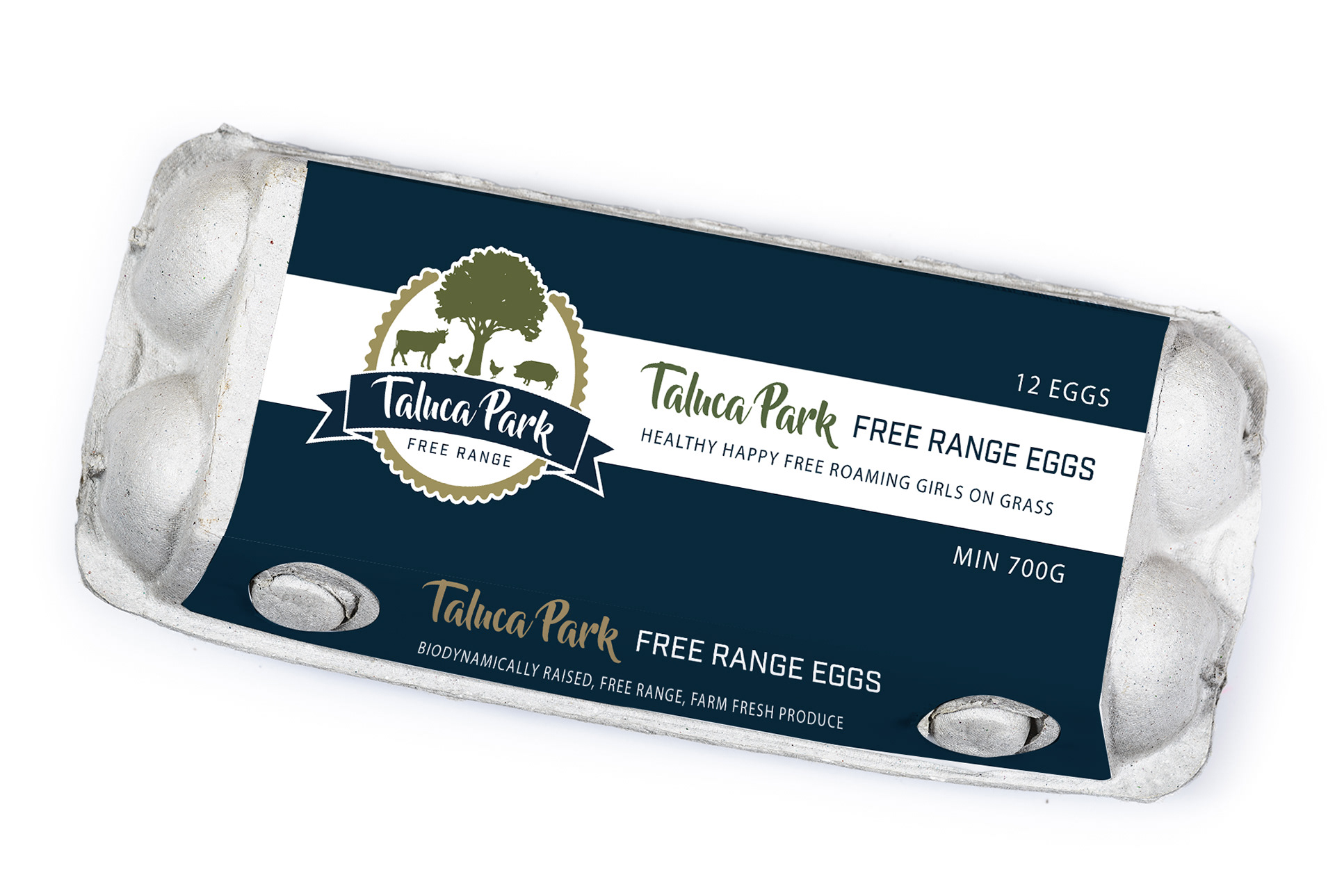 Taluca Park Free Range Eggs carton