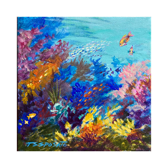 Keys Reef - 6"x 6" - SOLD