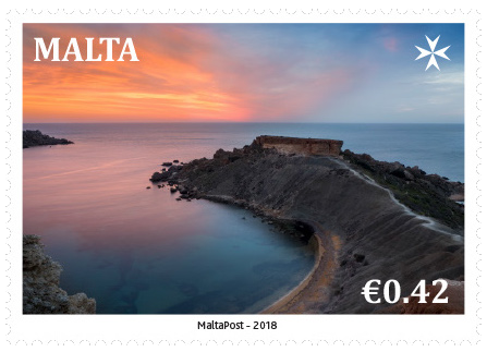 A picture of a stamp with one of my images that was published back in 2017 .