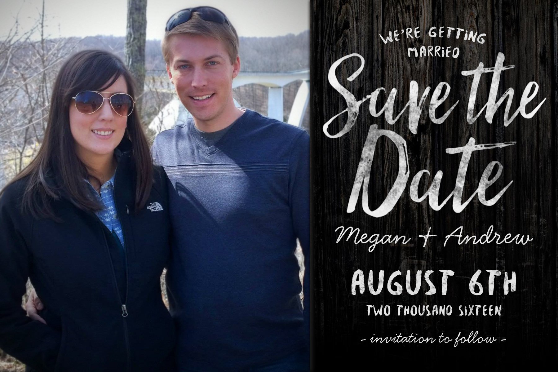 Save the Dates I made and mailed out.
