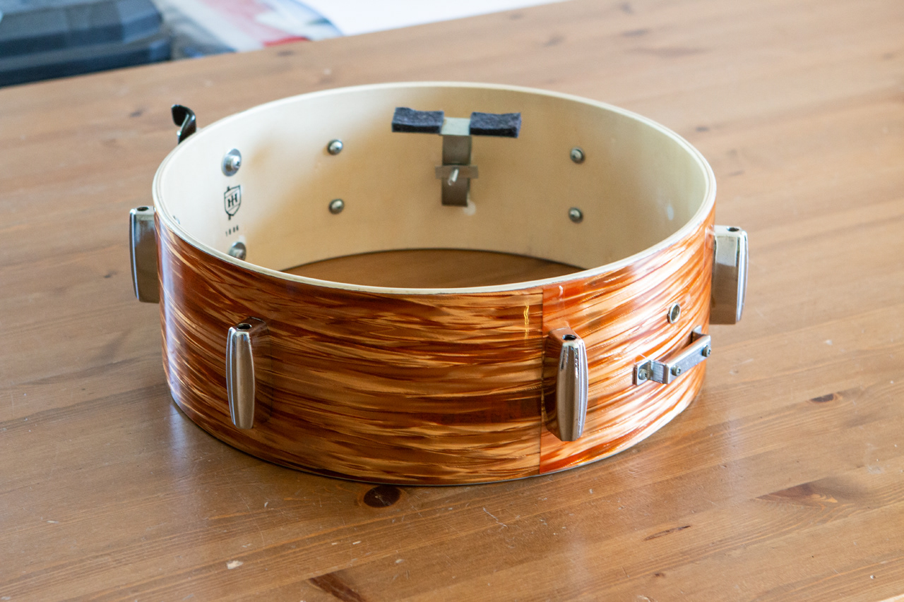 Custom snare 14" x 5" made from vintage MIJ and modern parts | Herbert Heim Vintagedrums