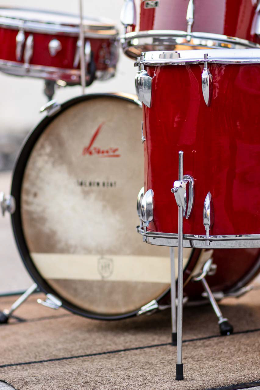 Sonor Teardrop "The New Beat" K170 (plastic red), 1959/60 | Herbert Heim Vintagedrums