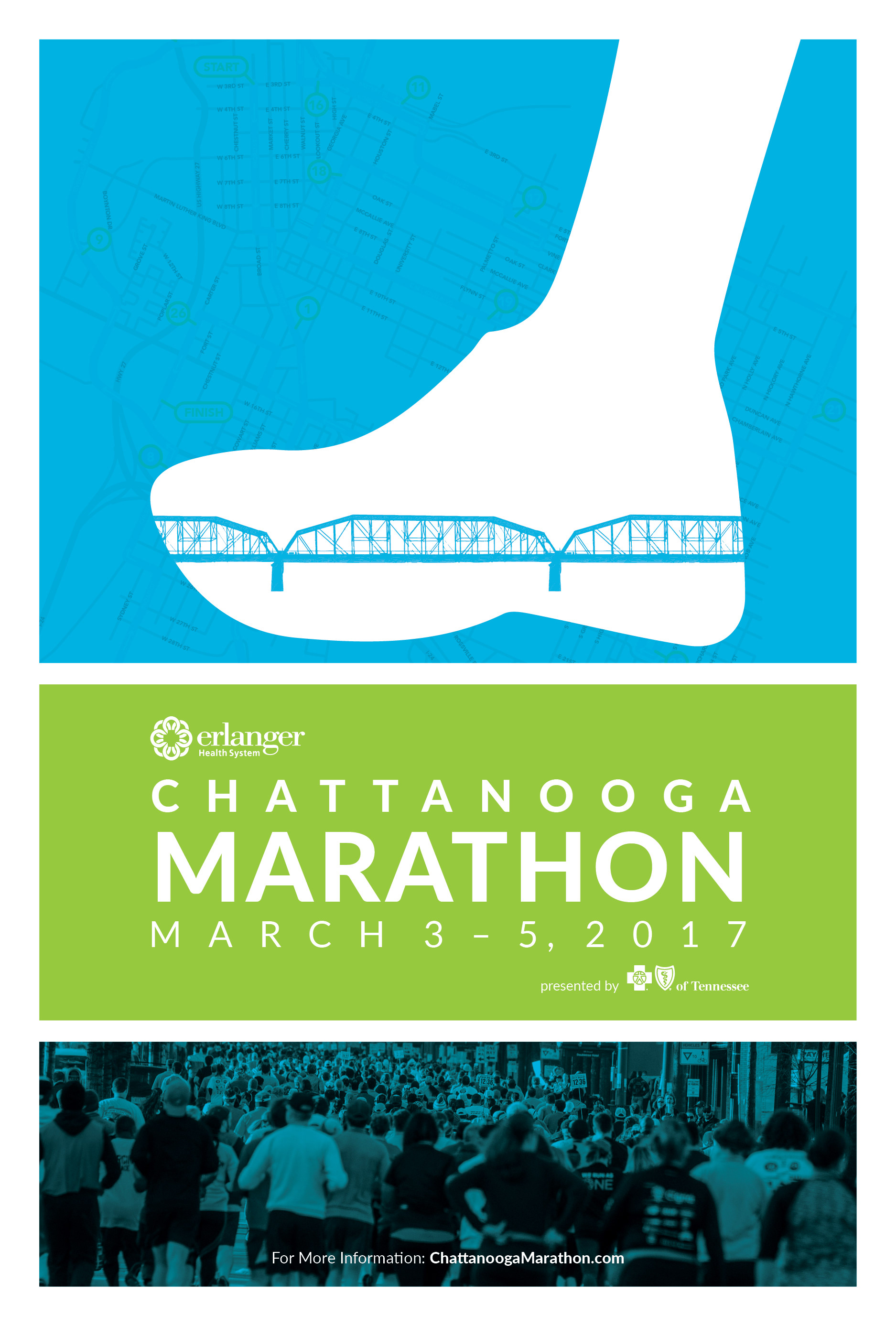 Lauren C. Davis Design Portfolio Chattanooga Marathon Poster Redesign