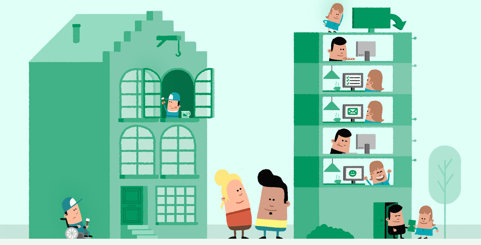 BNP Paribas Cardif - illustraties voor brochure