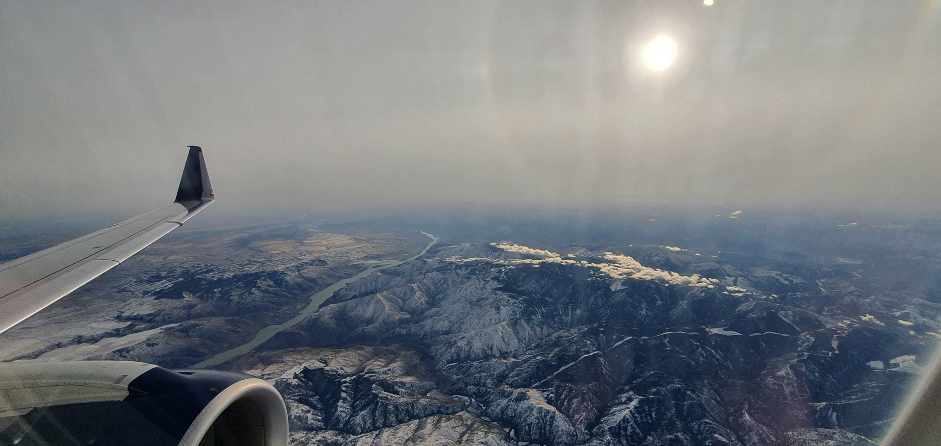 Flying over Washington is amazing!