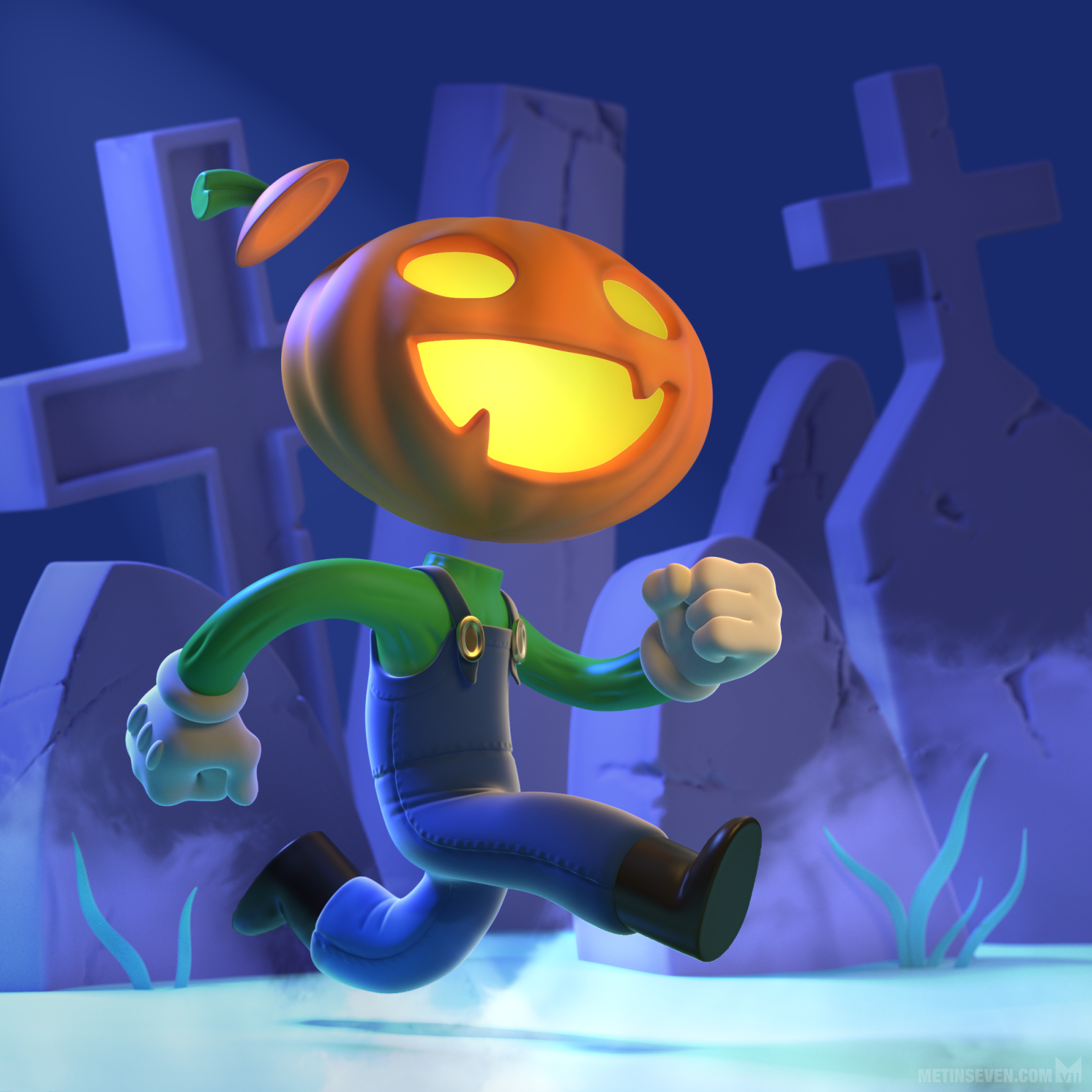 3D Halloween illustration • 3D Halloween-illustratie