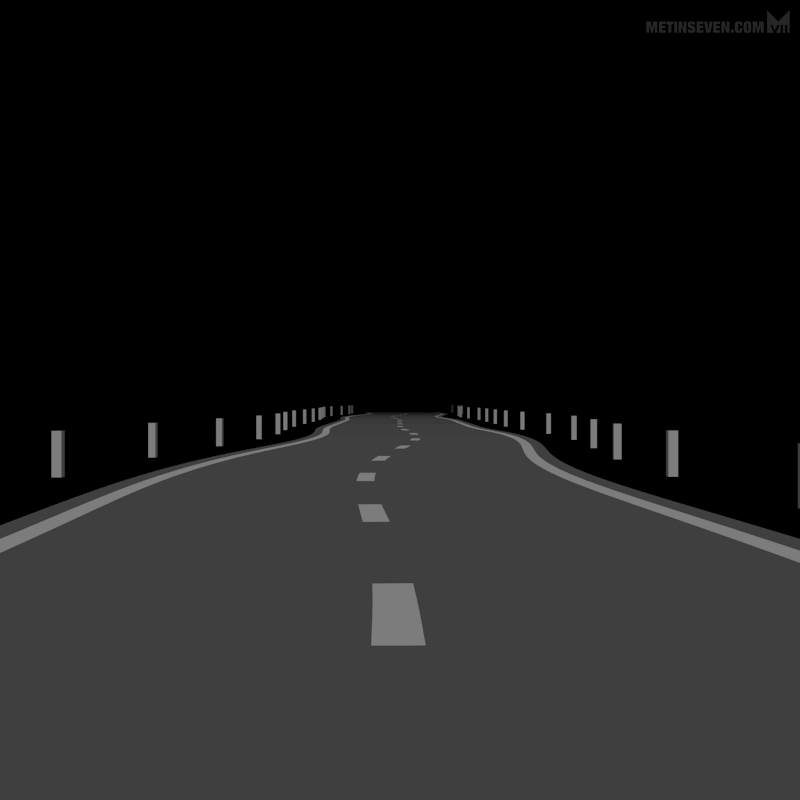 road, looping, animation, cycle, night, driver, hypnotic, gif, animated