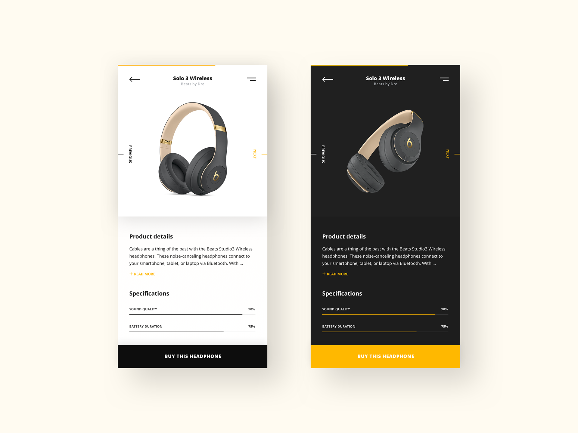 App Design - Product Detail Electronics by Milan Houter