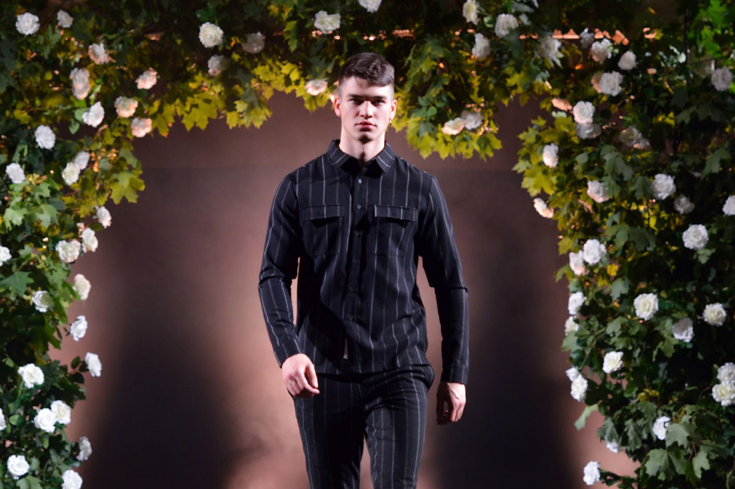 lindsey ahmet graphic designer and photographer model on runway for Neon rose fashion photographer