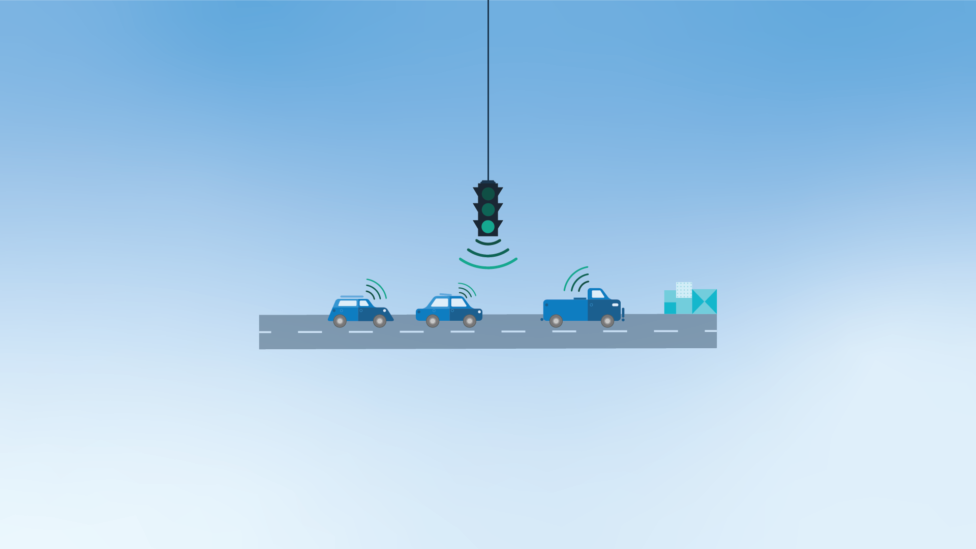 Traffic lights that talk to cars and buses to optimize traffic.