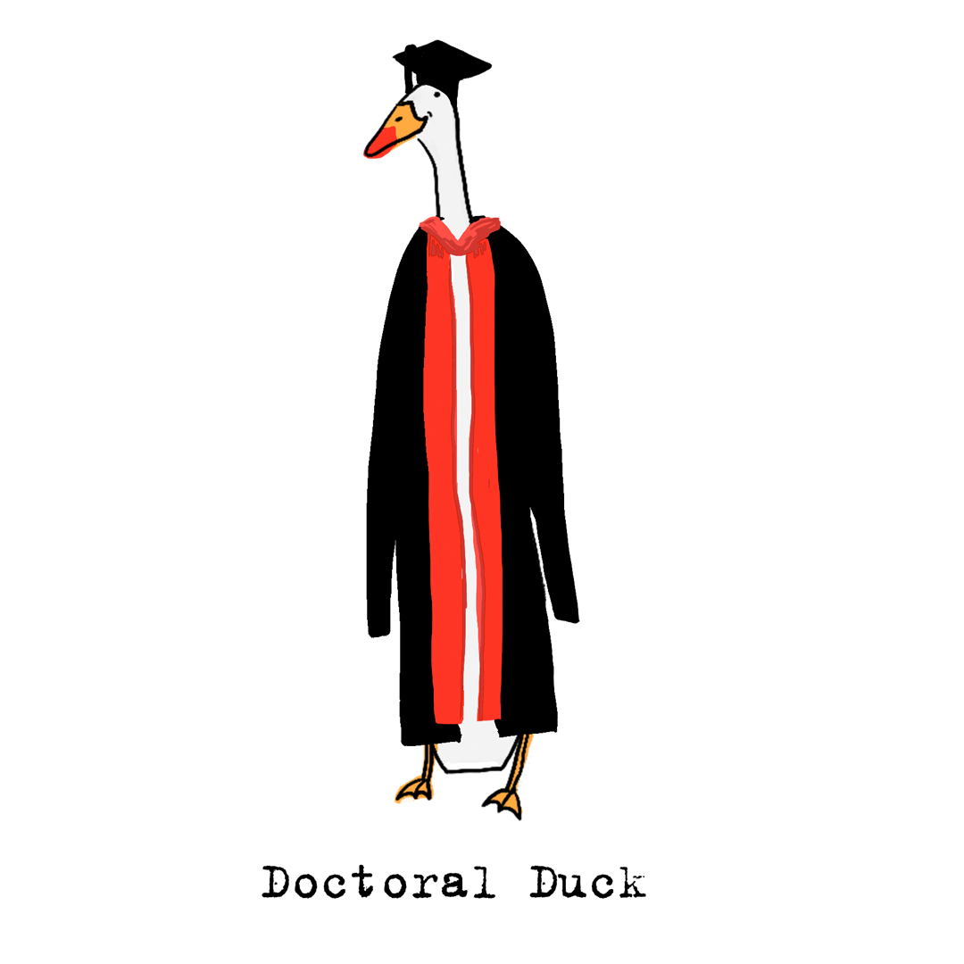 This duck is furthering her writing career by taking Jen's Scribbles course.