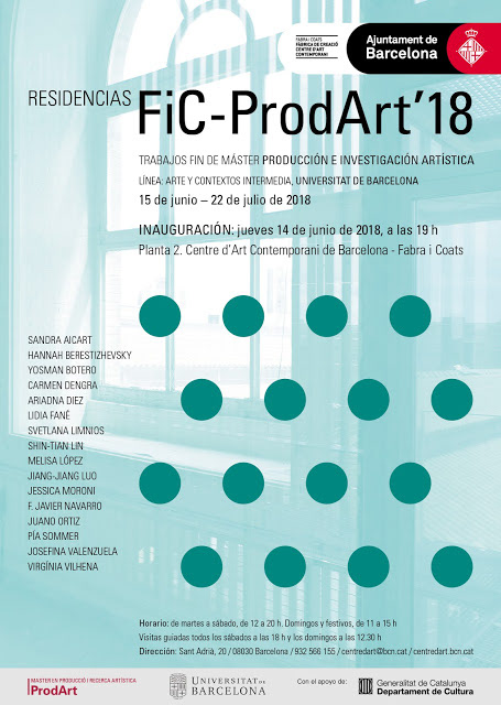 2018 15.06 - 22.07 Fic-ProdArt'18, Fabra i Coats Fàbrica de Creació, Sant Andreu, Barcelona.
