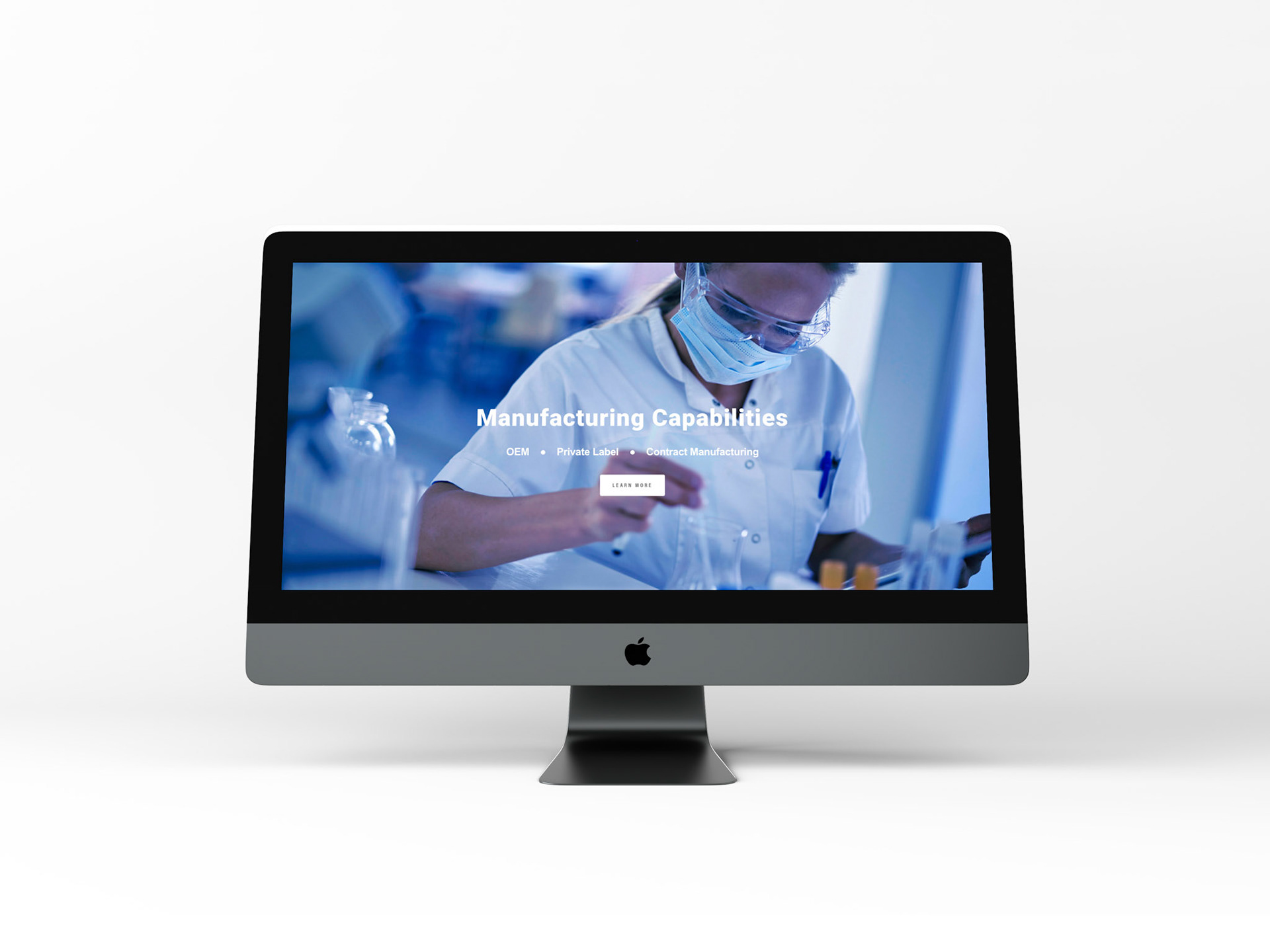 Manufacturing capabilities: includes a button to learn more