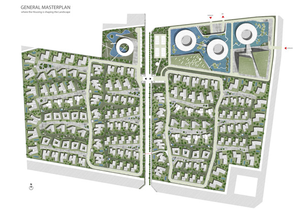 green surface, masterplan, ramoprimo, project, drawing,