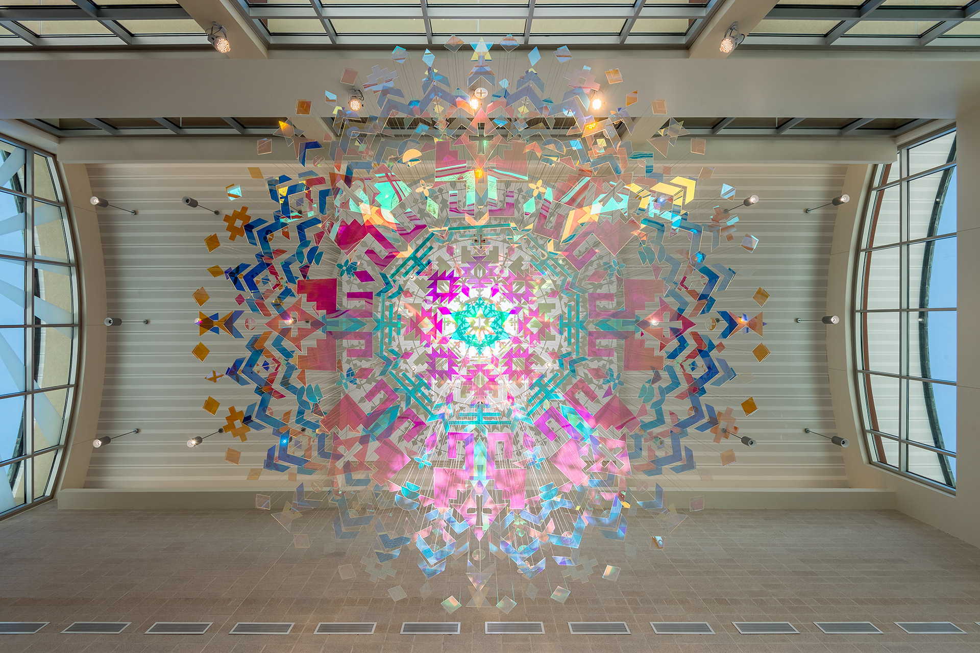'Radiance' artwork sculpture, EP Int Airport, El Paso TX