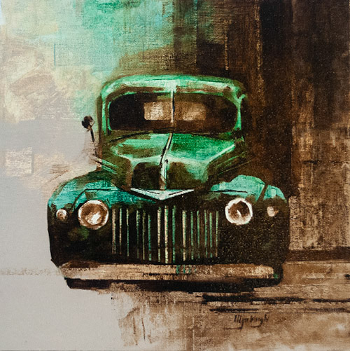 "Grandfather's Treasure" / Oil on Canvas Panel / 10" X 10"