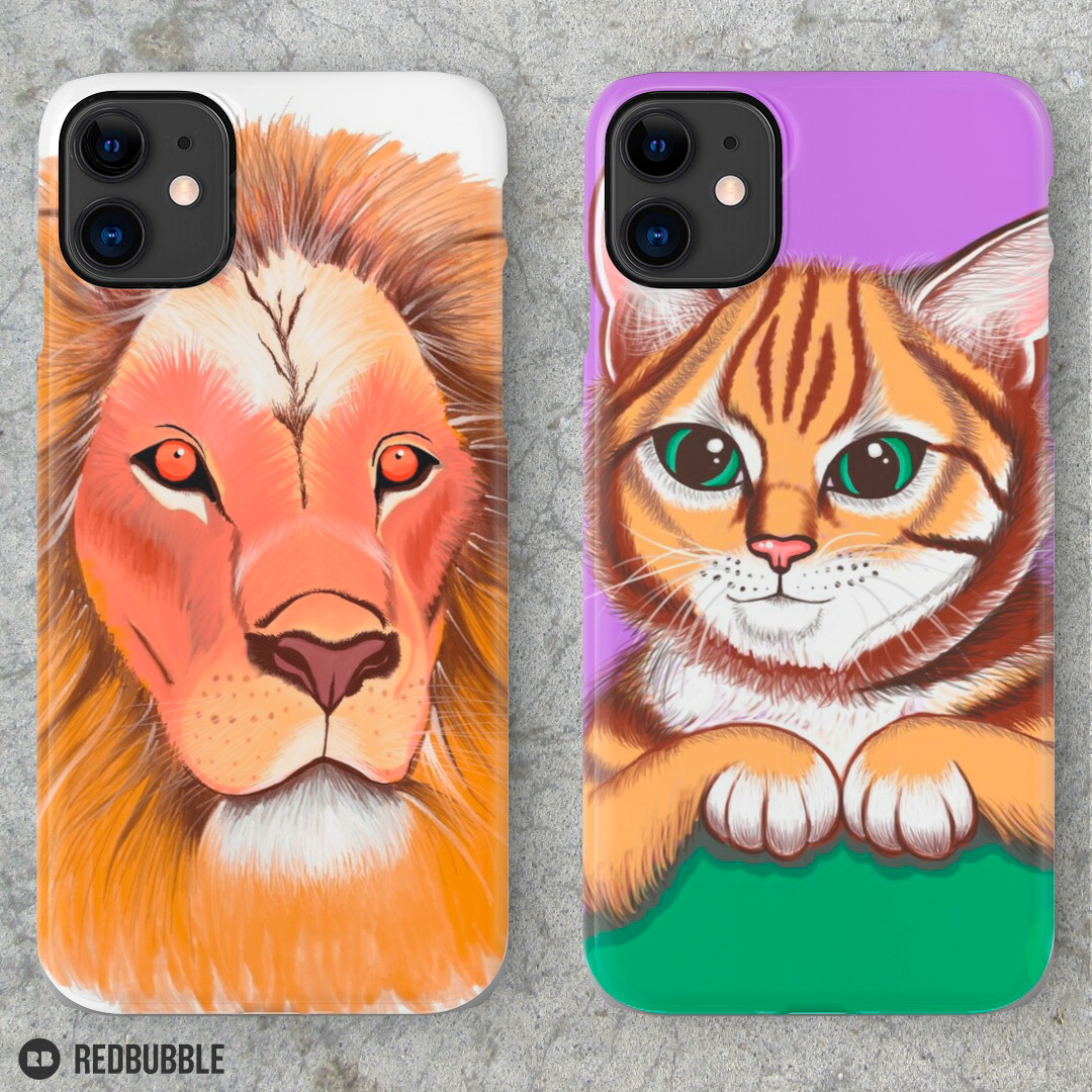 "Be Brave" and "Cute Kitten" Phone Cases