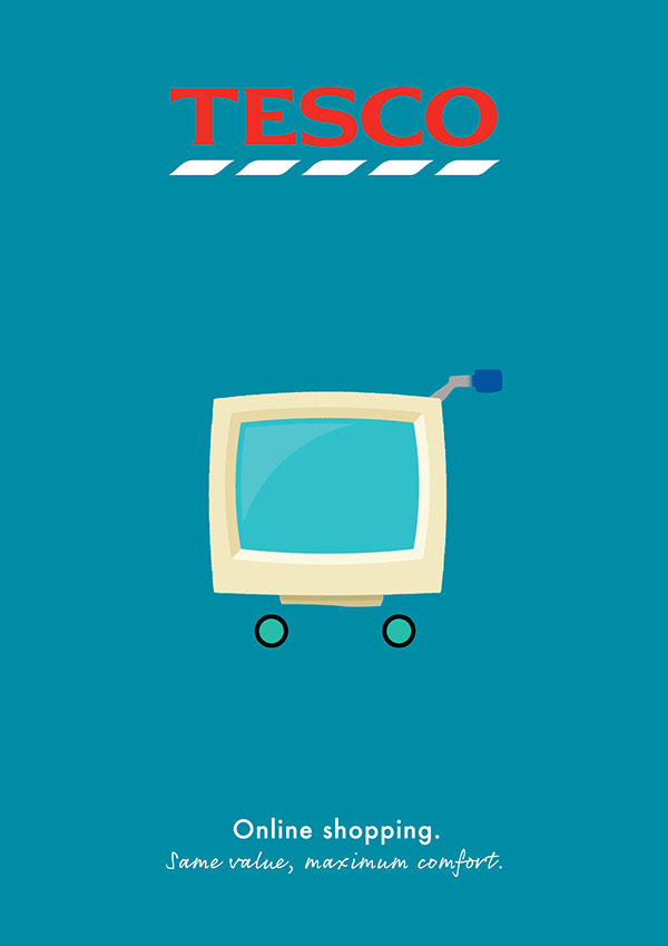 Advertise Tesco online shopping