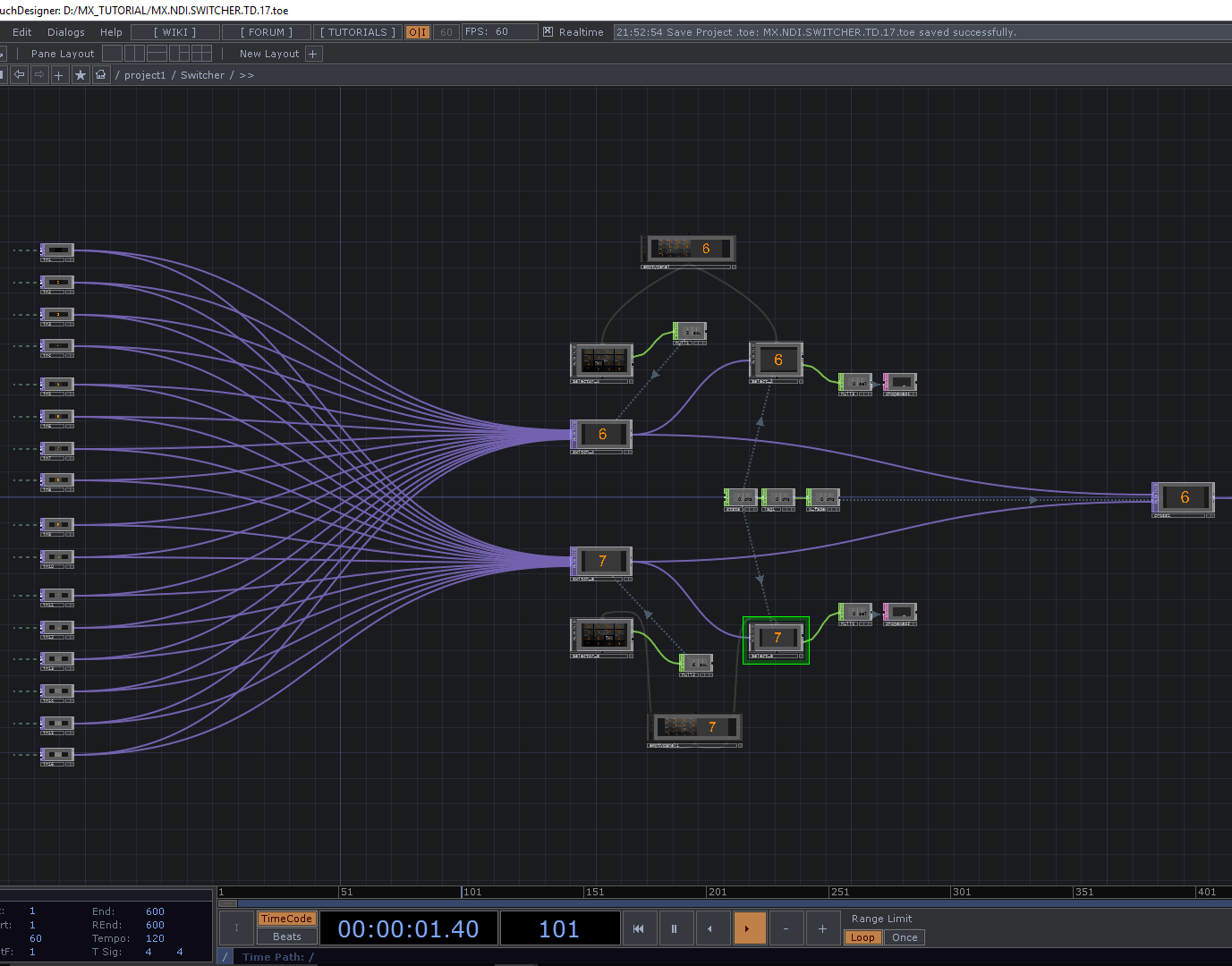 Mxzehn Audiovisual Design Build A Ndi Switcher In Touchdesigner 099