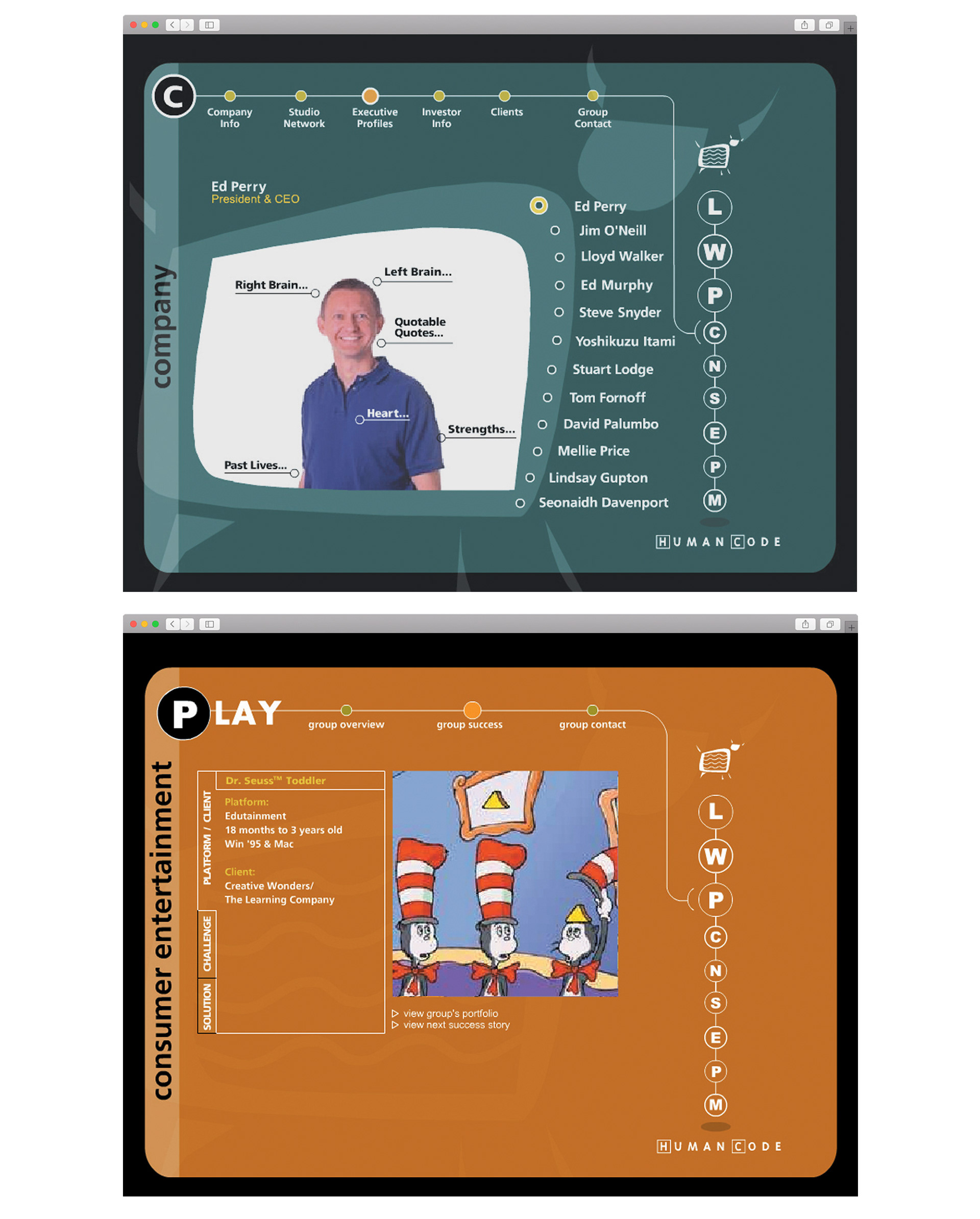 derek carlin Projects as Creative Director at Human Code