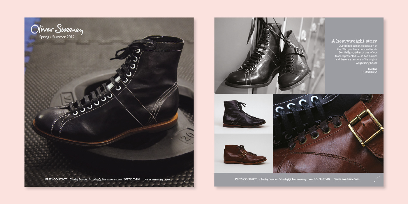 Oliver Sweeney Look Books for press