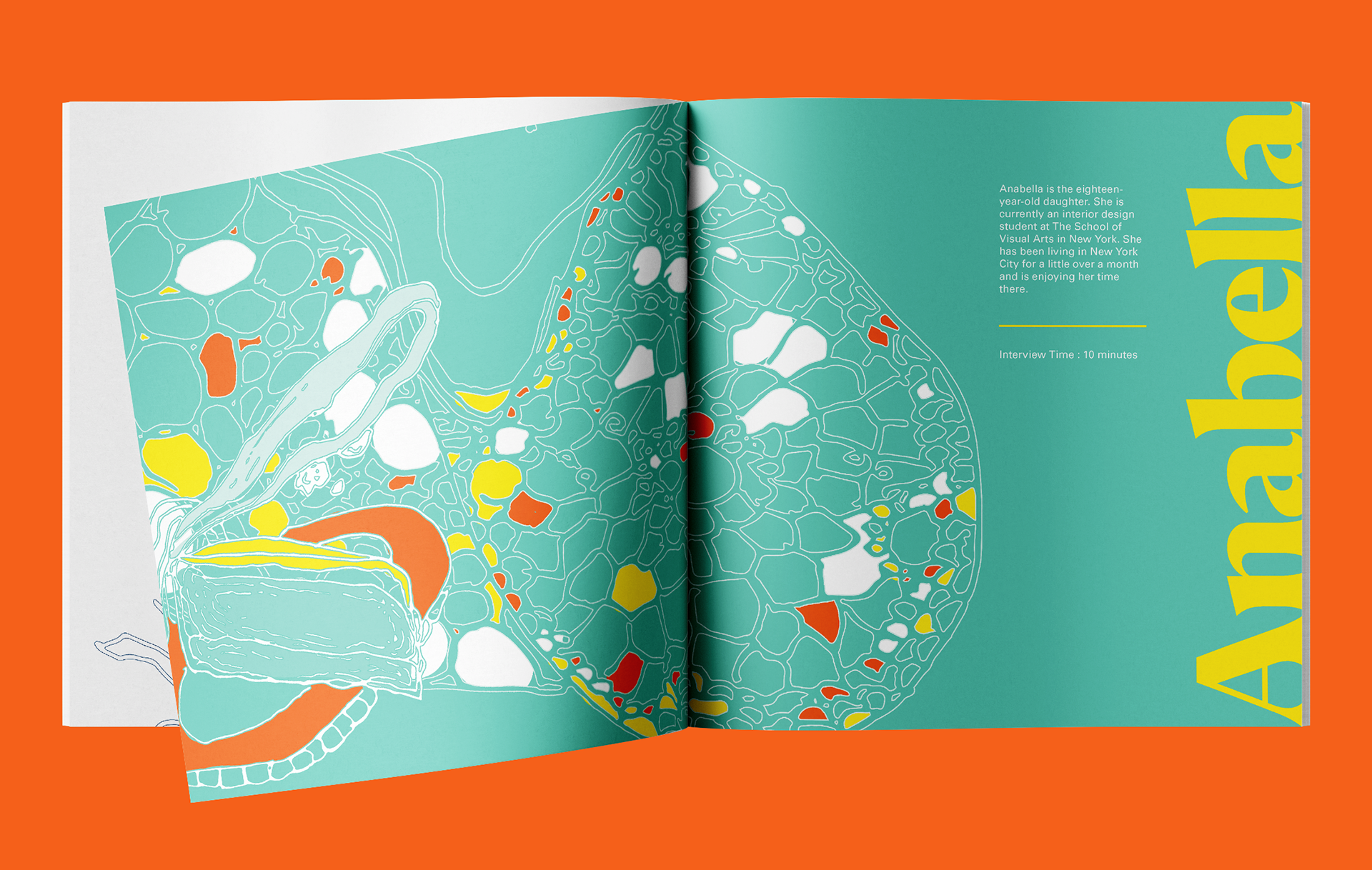 "Anabella" introductory spread
