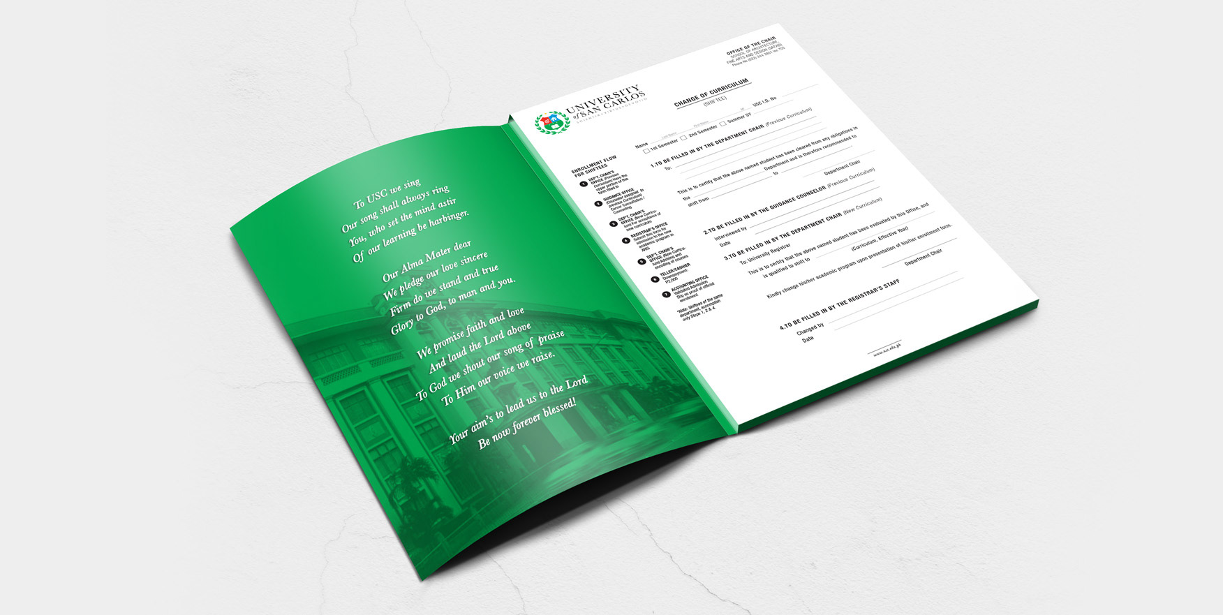 University of San Carlos clearance form folder image