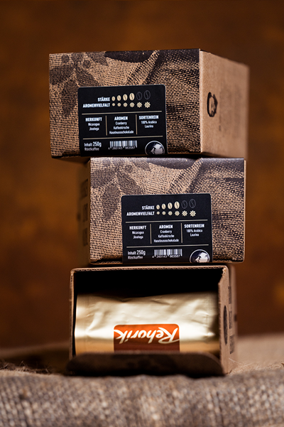 VERPACKUNGSDESIGN, MICROLOT KAFFEE, REHORIK