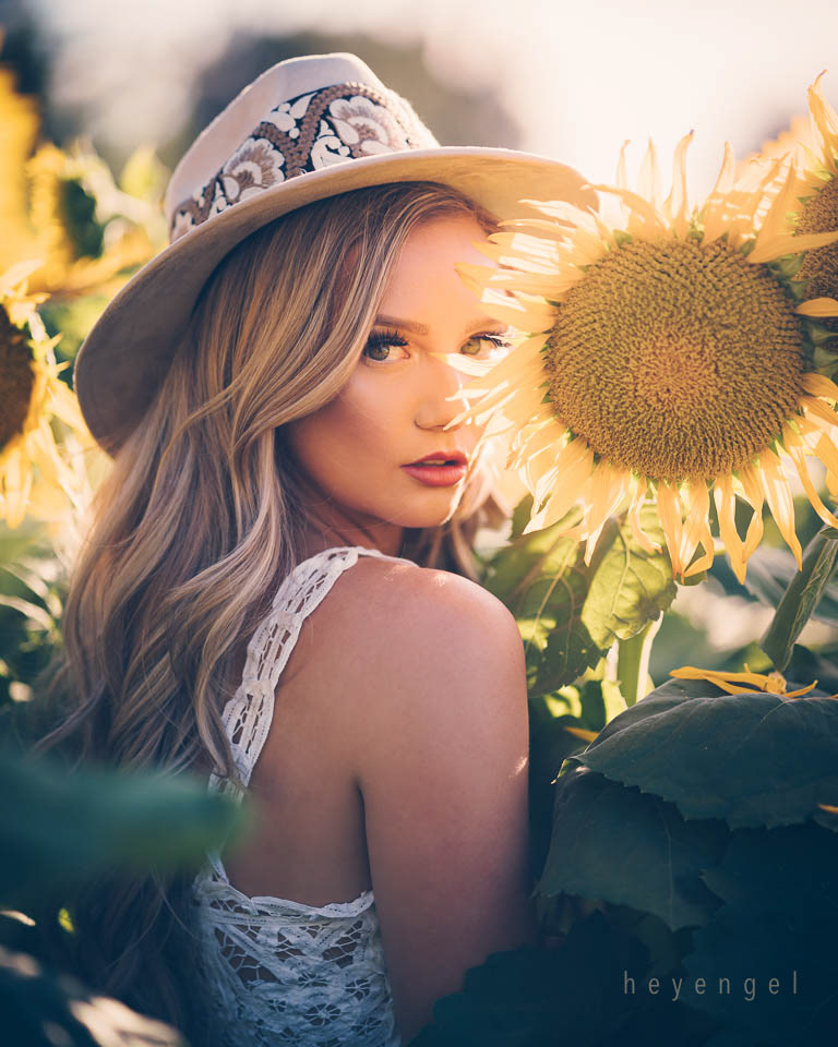 Sunflower field with Stephanie Danielle