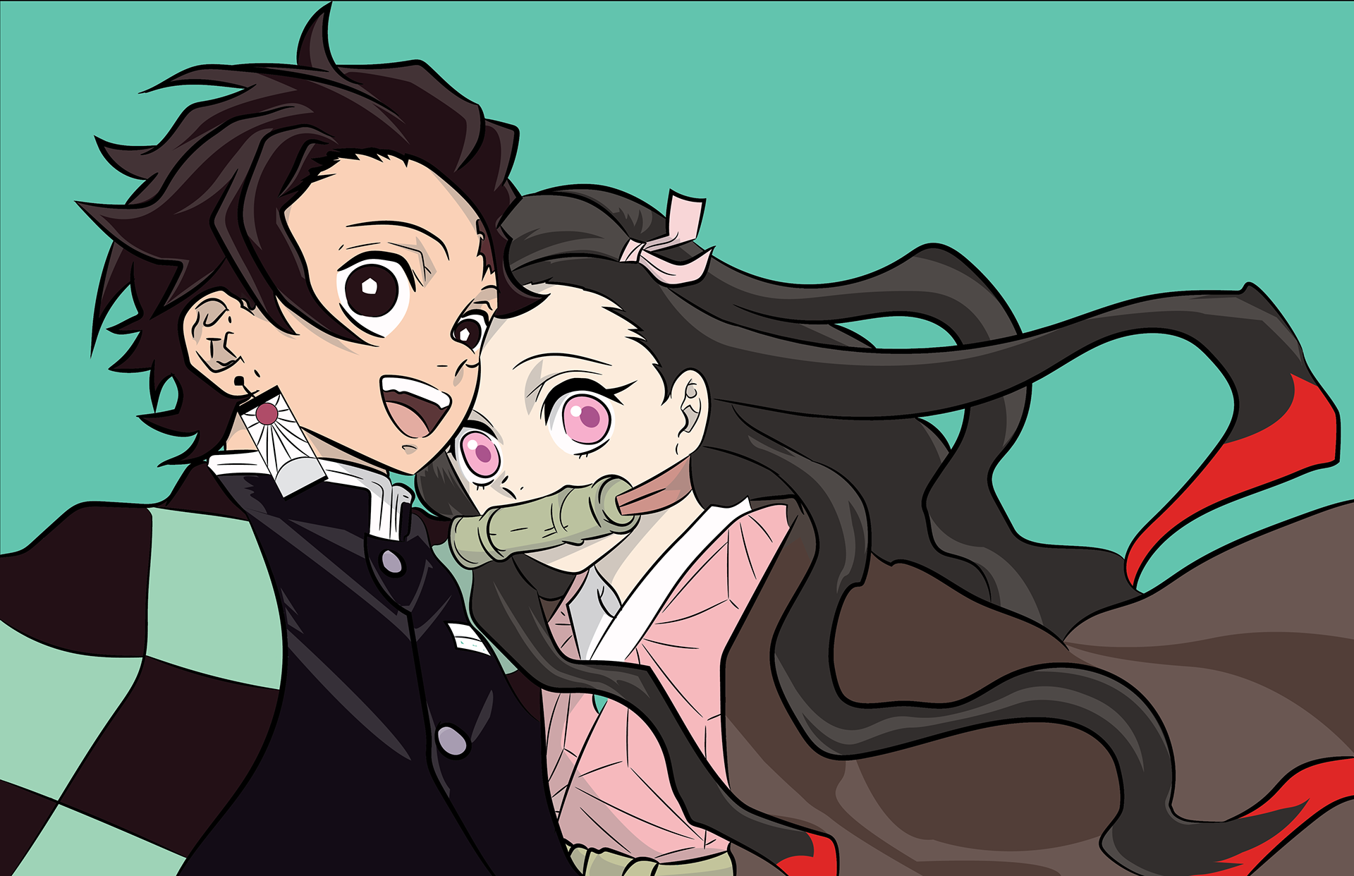 Demon Slayer Tanjiro And Nezuko Art