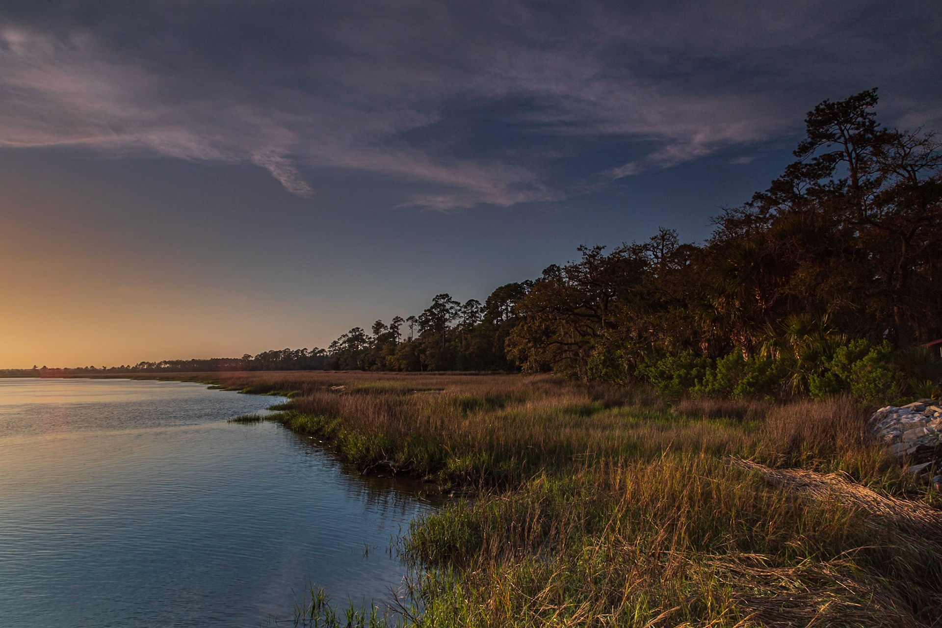 Dusk at the South Brunswick River