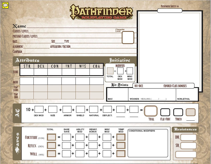 Talon Dunning - Character Sheet Archive