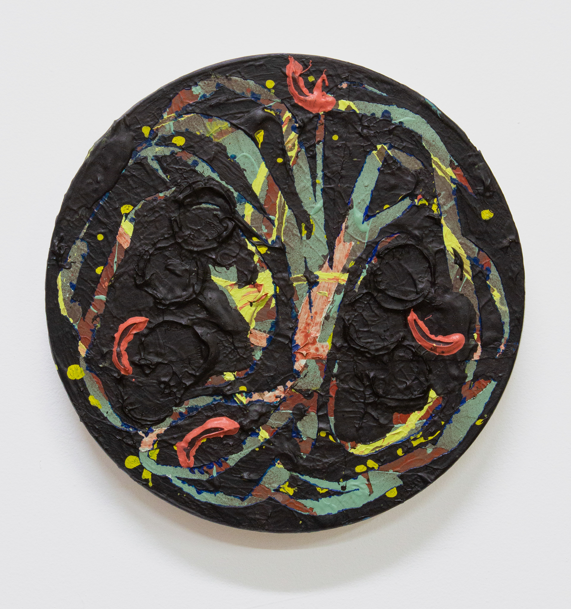TIDEPOOL II / ACRYLIQUE ET MORTIER SUR PANNEAU / 10 PO. / 2019
