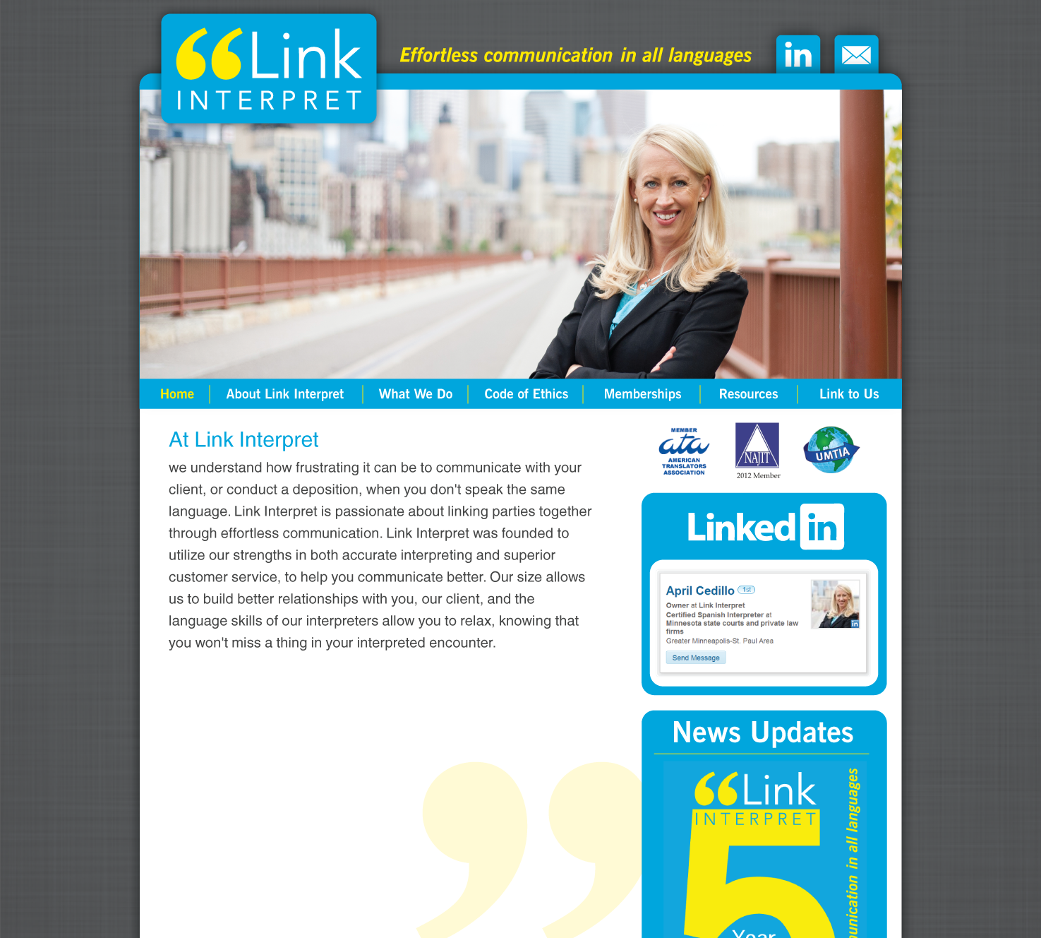 www.linkinterpret.com Concept Page