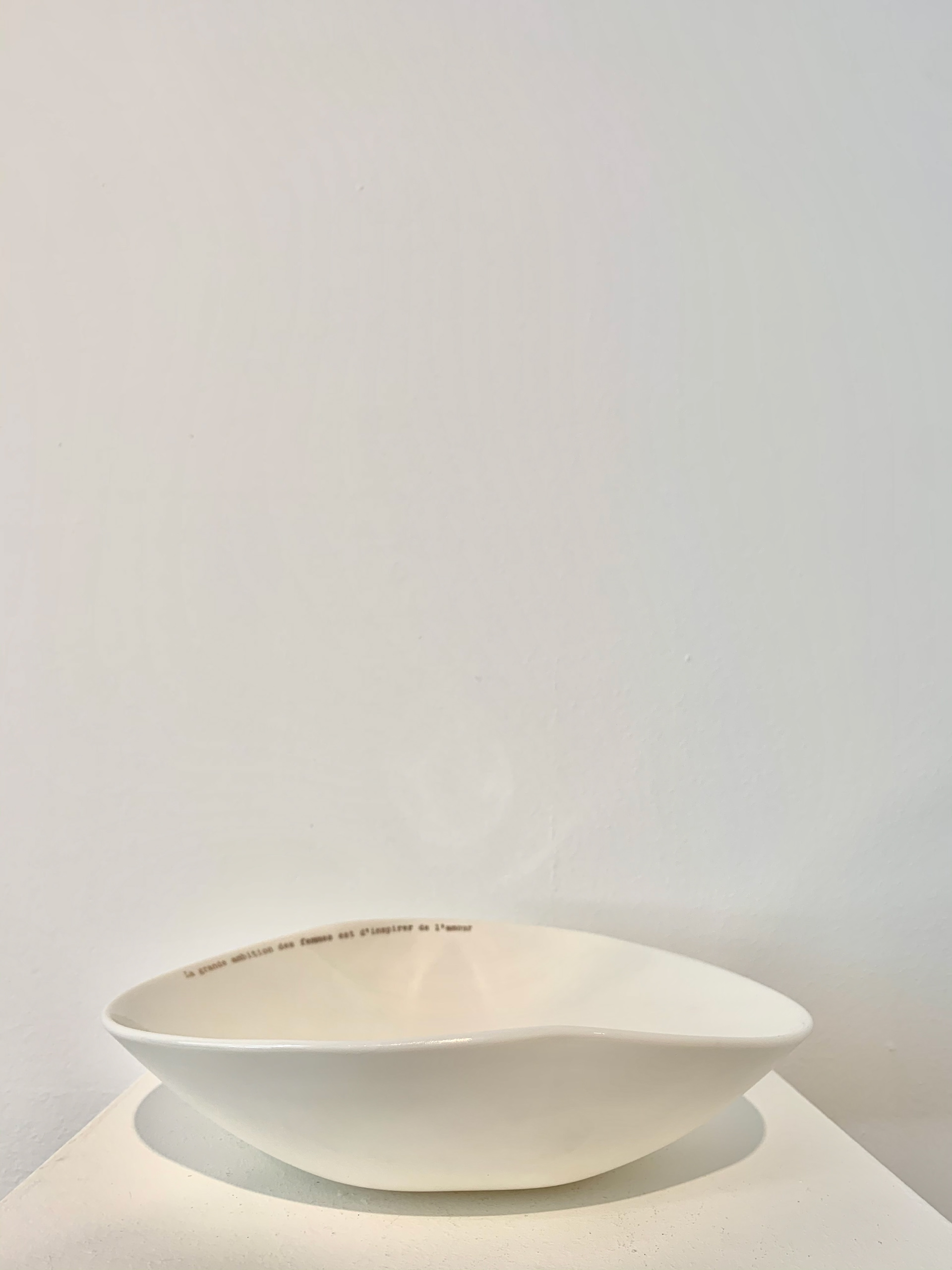 Saladier avec citations - Porcelaine - 78€