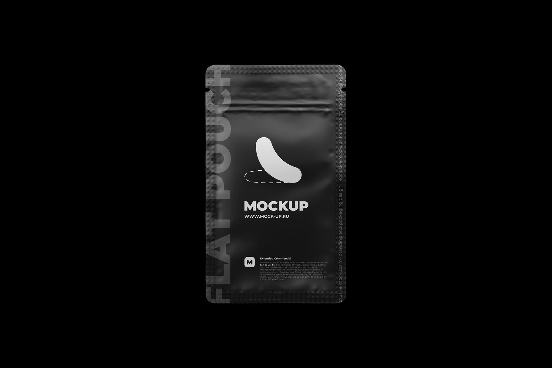 Download Exclusive Product Mockups - Flat Zip Pouch Mockup (zip sachet)