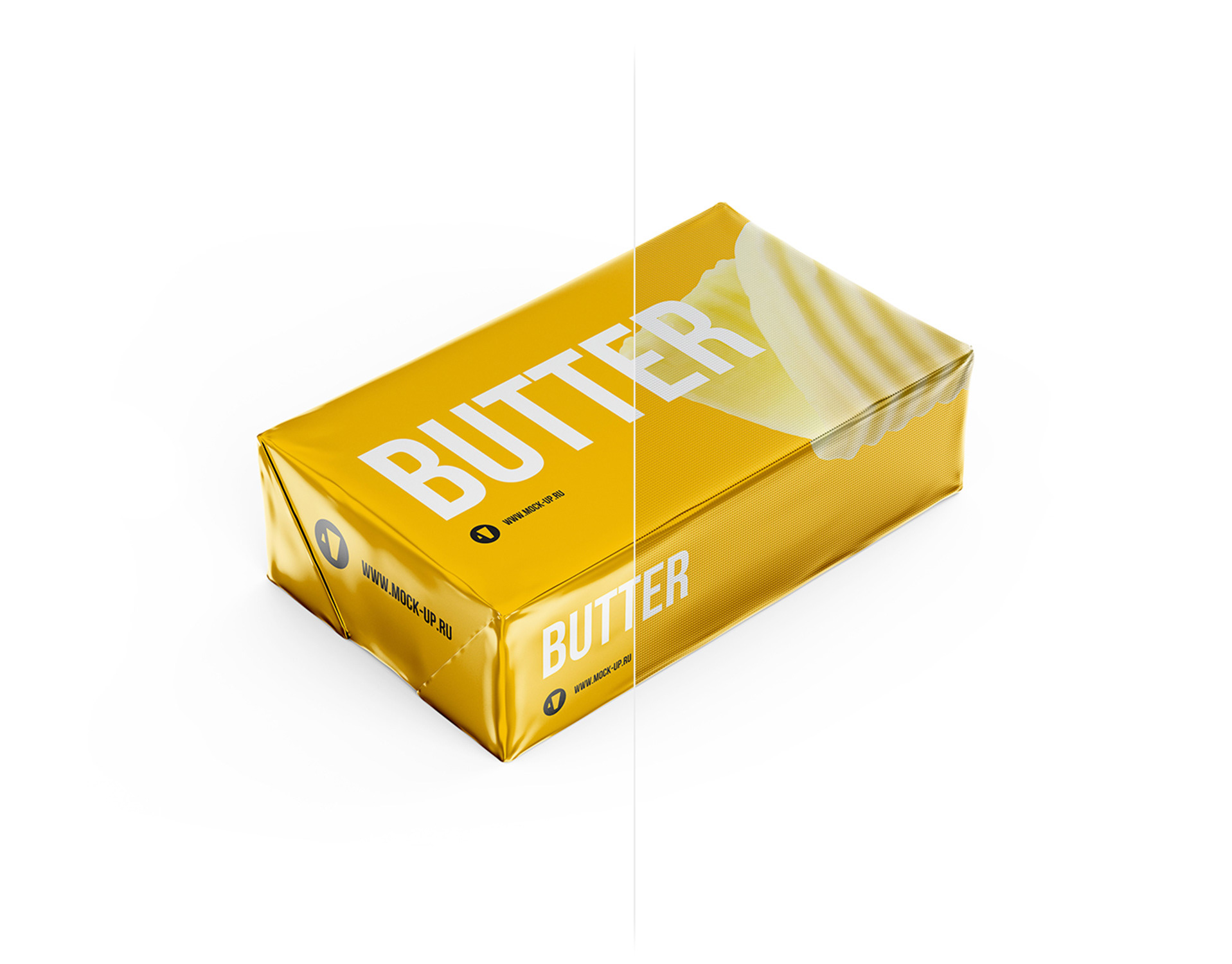 Download Exclusive Product Mockups Butter Block Mockup 200g