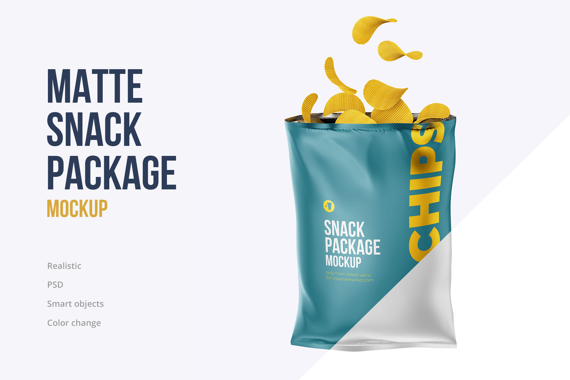 Download Exclusive Product Mockups - Matte Snack Package Mockup