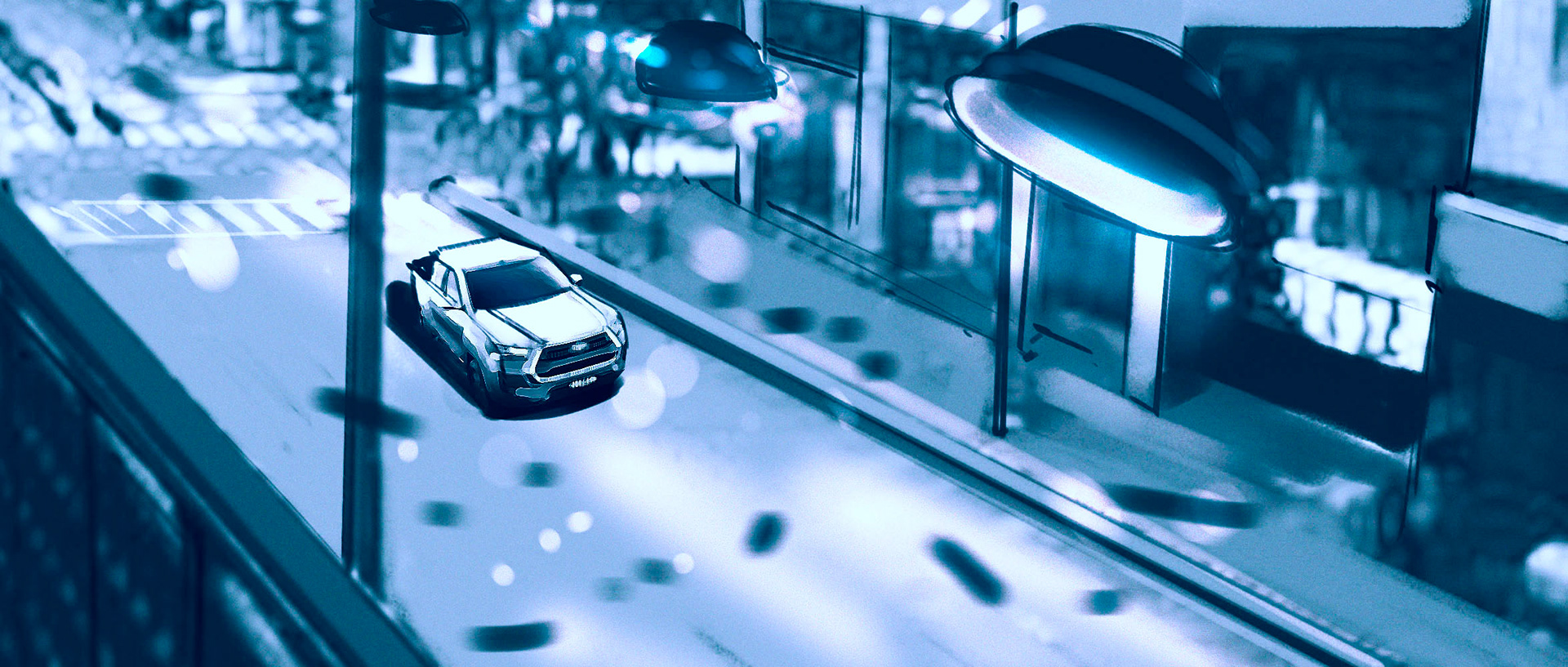 Storyboard para animatic - Publicidad Toyota Hilux