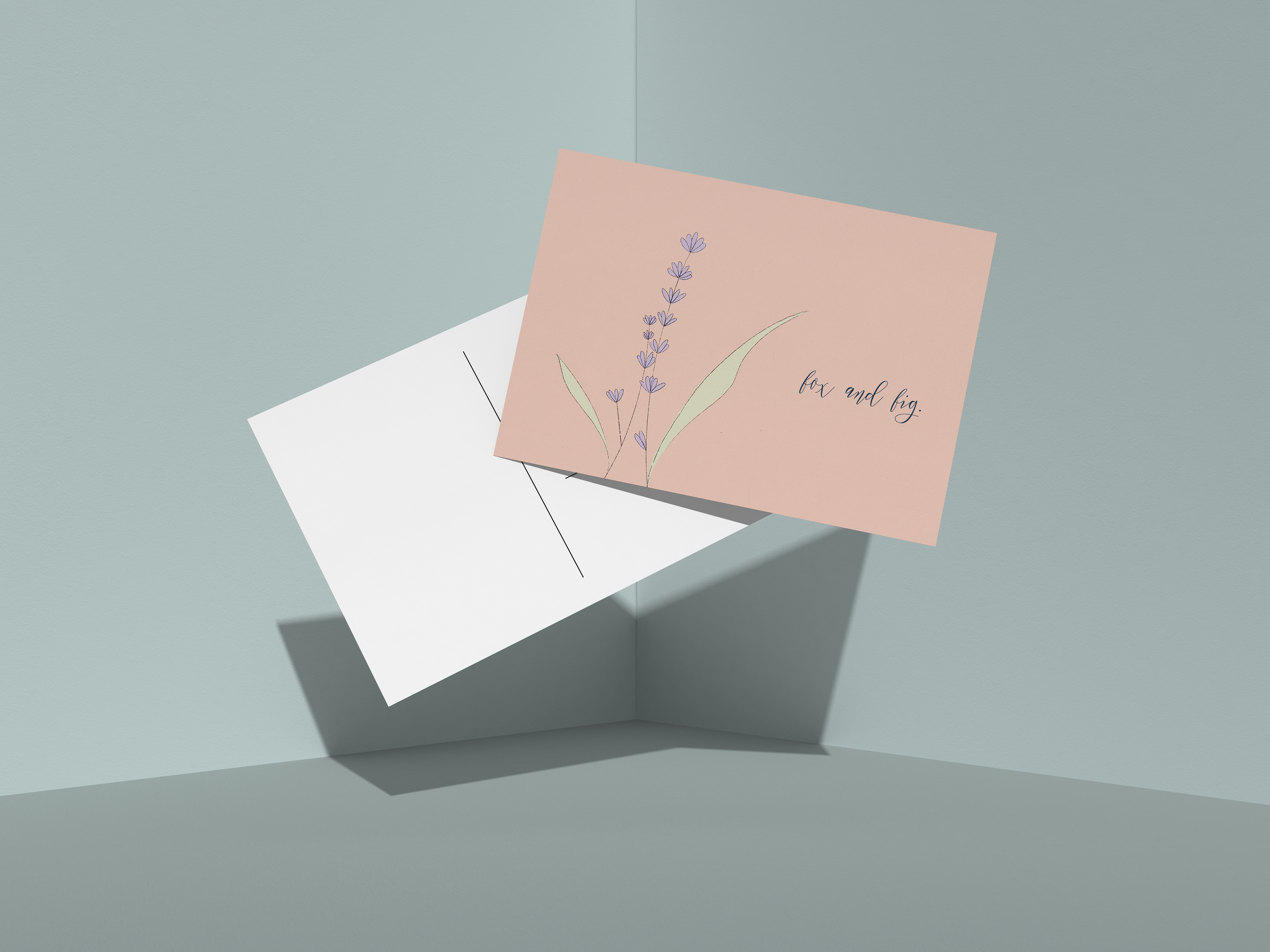 Lavender Postcard